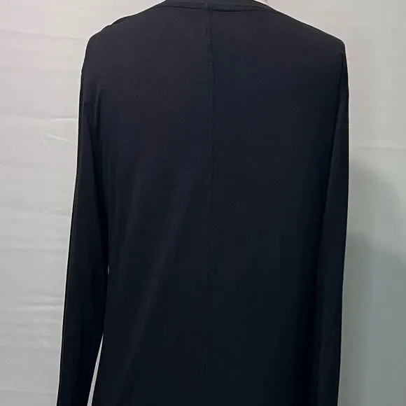 Aritzia The Group by Babaton Scoop Neck Black Long Sleeve Top Size Large - Picture 5 of 7